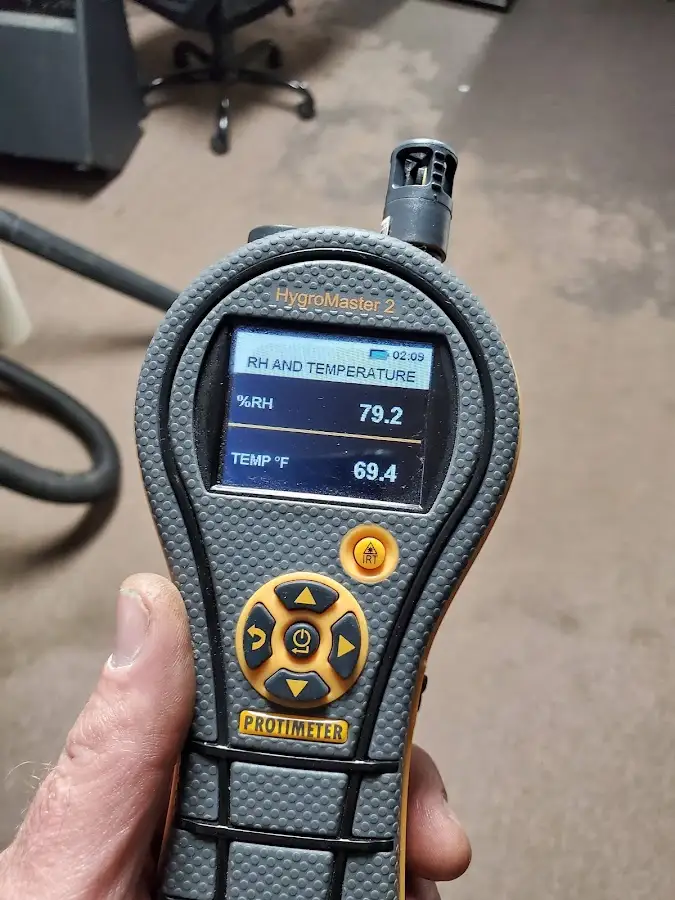Moisture meter humidity assessment for Fire & Smoke Damage Restoration in Brookhaven